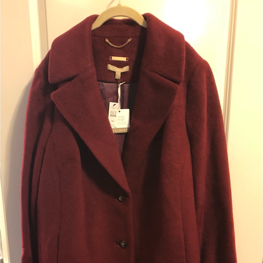 Women’s Italian Woven Wool Dress Coat - Picture 1 of 7